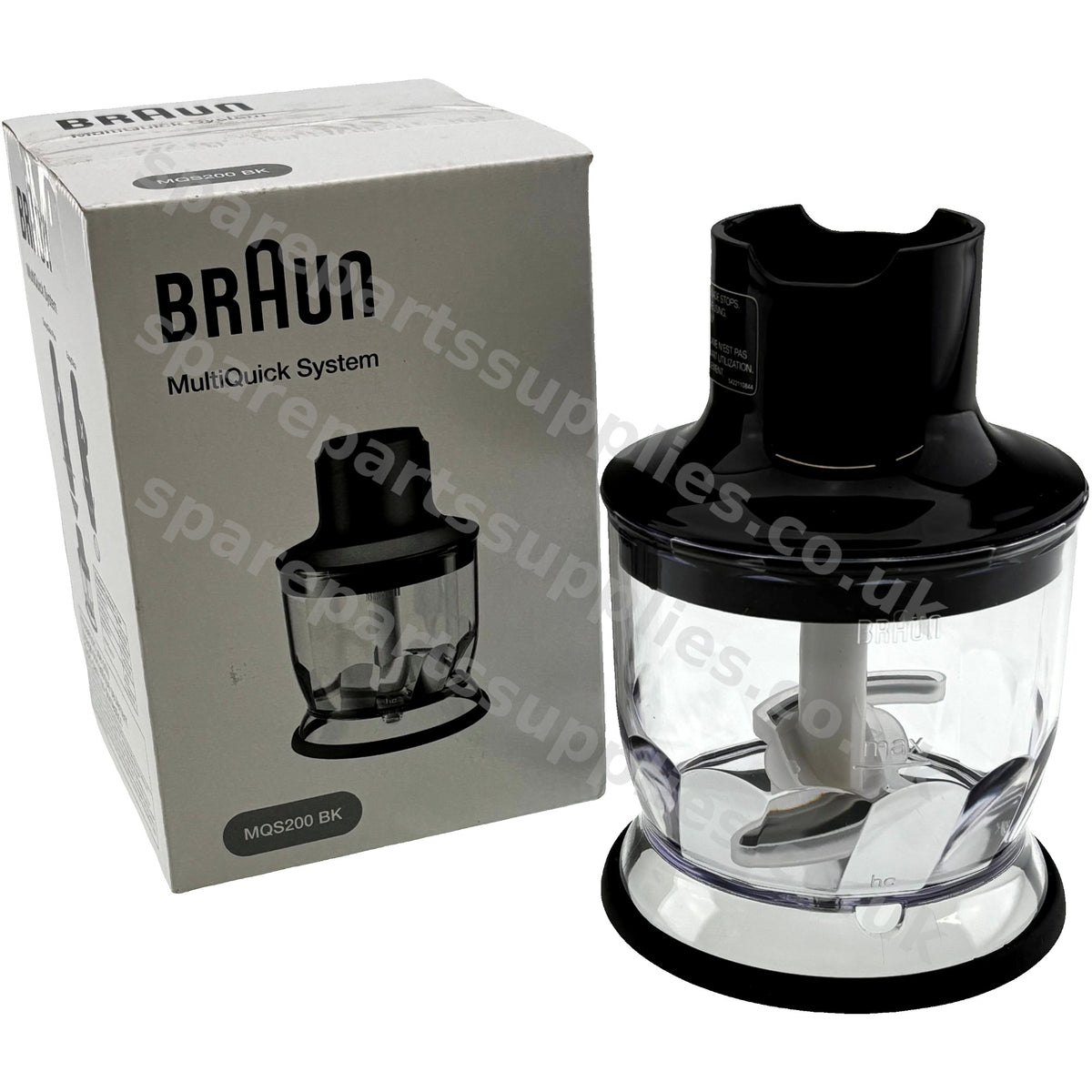 Braun MultiQuick Type 4200 EASY CLICK PLUS Chopper Bowl 350ml MQS200BK Genuine