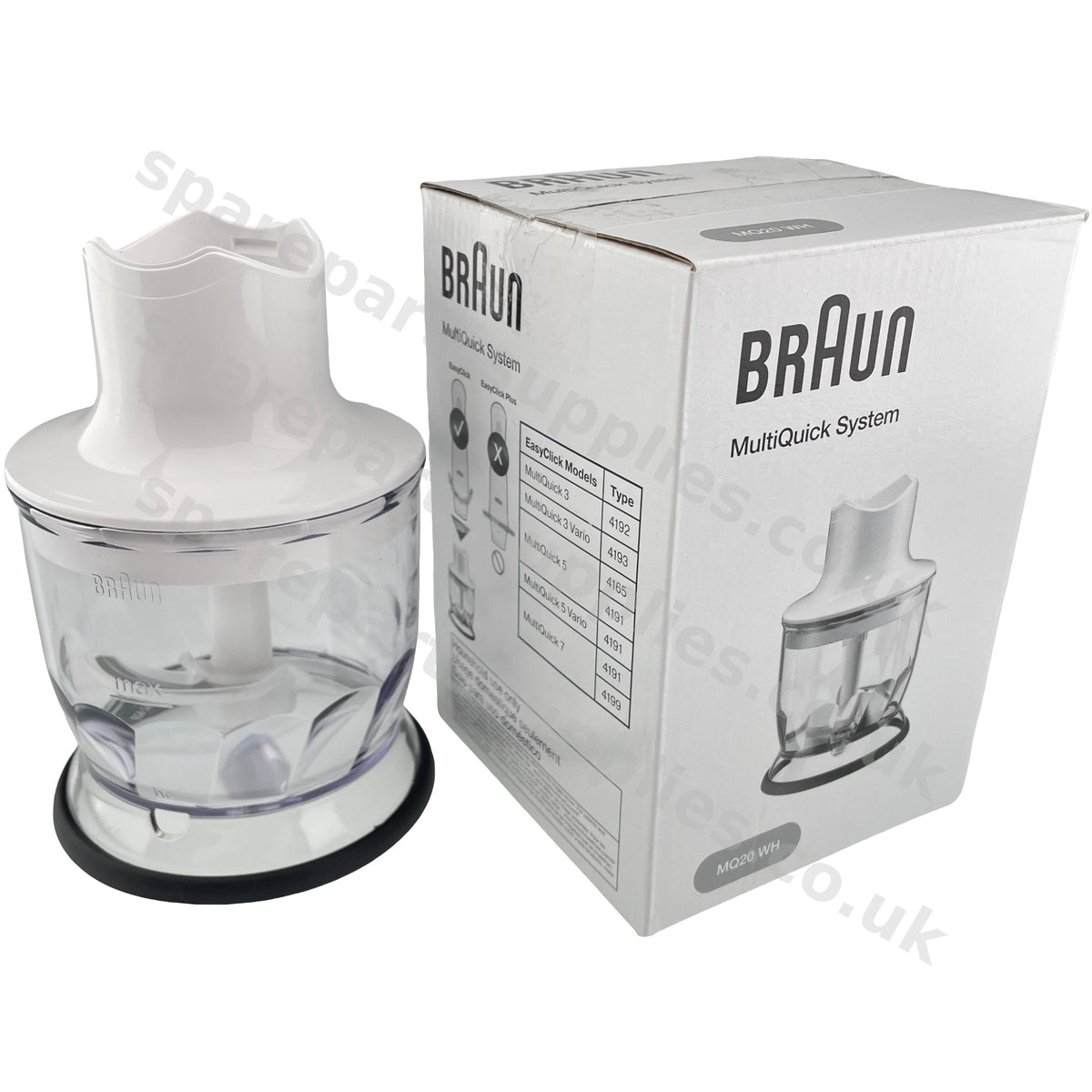 Braun 4130 4191 4192 4199 EASY CLICK Chopper Bowl Lid Cutter MQ20WH Genuine