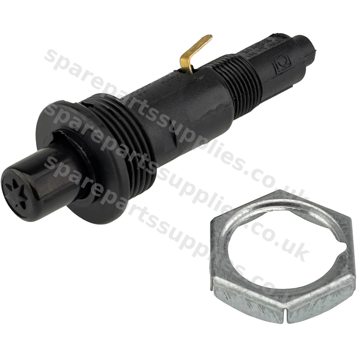 Piezo Spark Ignitor 22MMPIEZO | 22mm Mounting Hole | 25mm Ring | 2.4mm Faston | Gas Hob Cooker