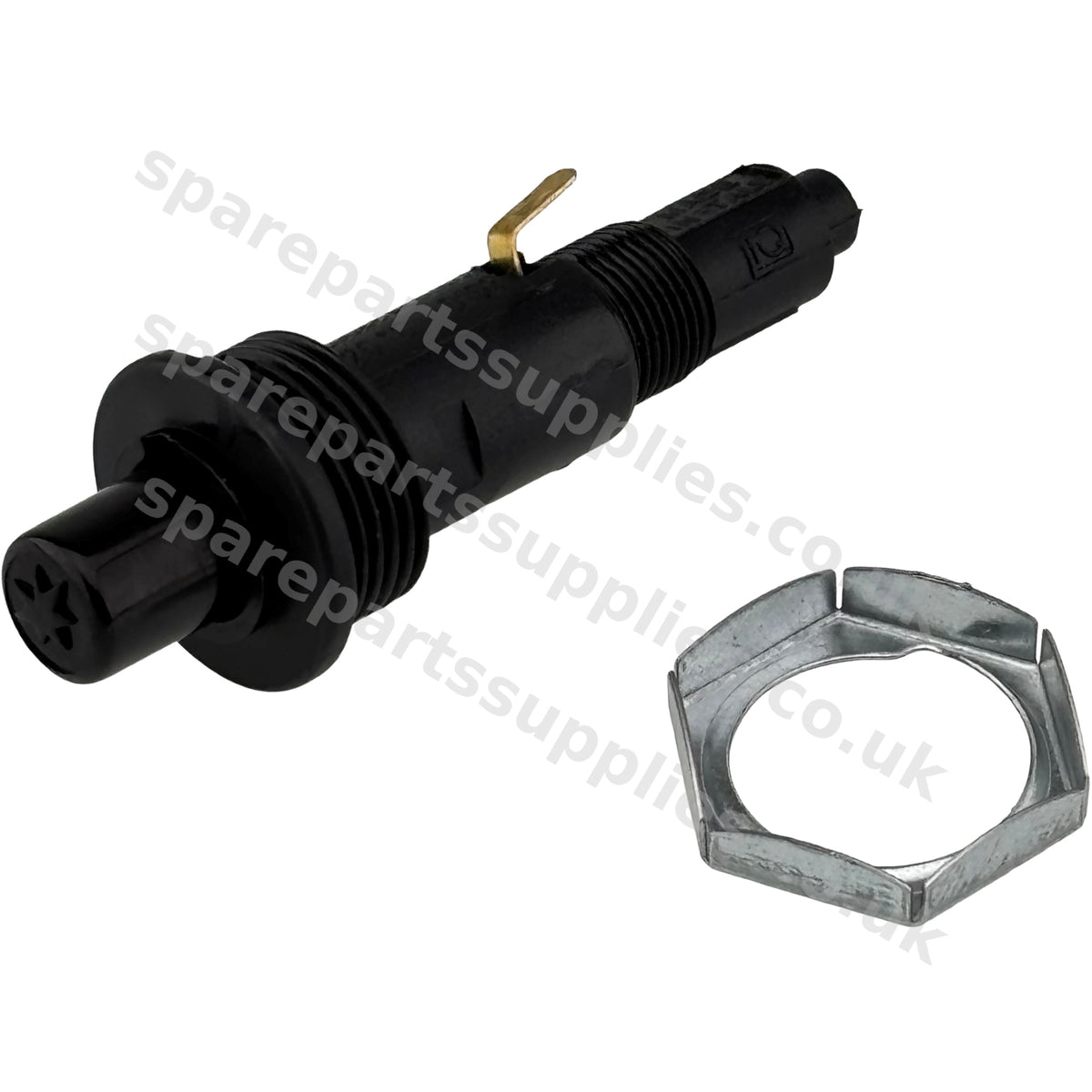 Piezo Spark Ignitor 22MMPIEZO | 22mm Mounting Hole | 25mm Ring | 2.4mm Faston | Gas Hob Cooker
