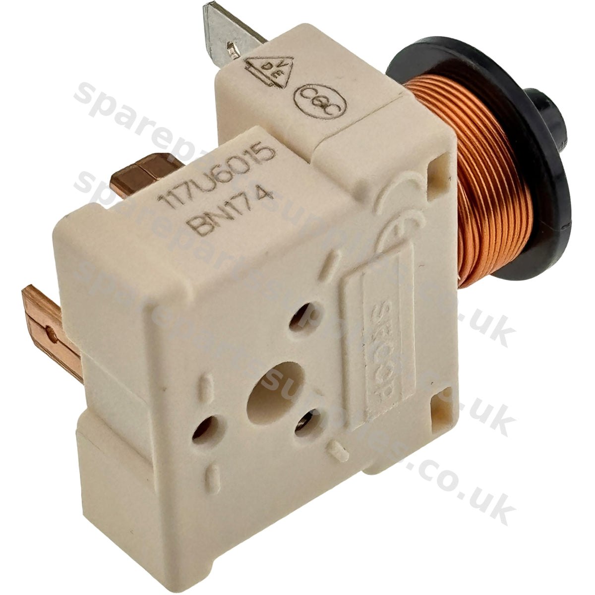Danfoss Secop 117U6015 Compressor Start Relay HST | 4-Contact Push Fit | Fridge Freezer