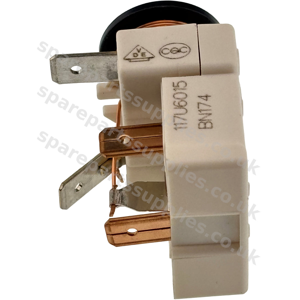 Danfoss Secop 117U6015 Compressor Start Relay HST | 4-Contact Push Fit | Fridge Freezer