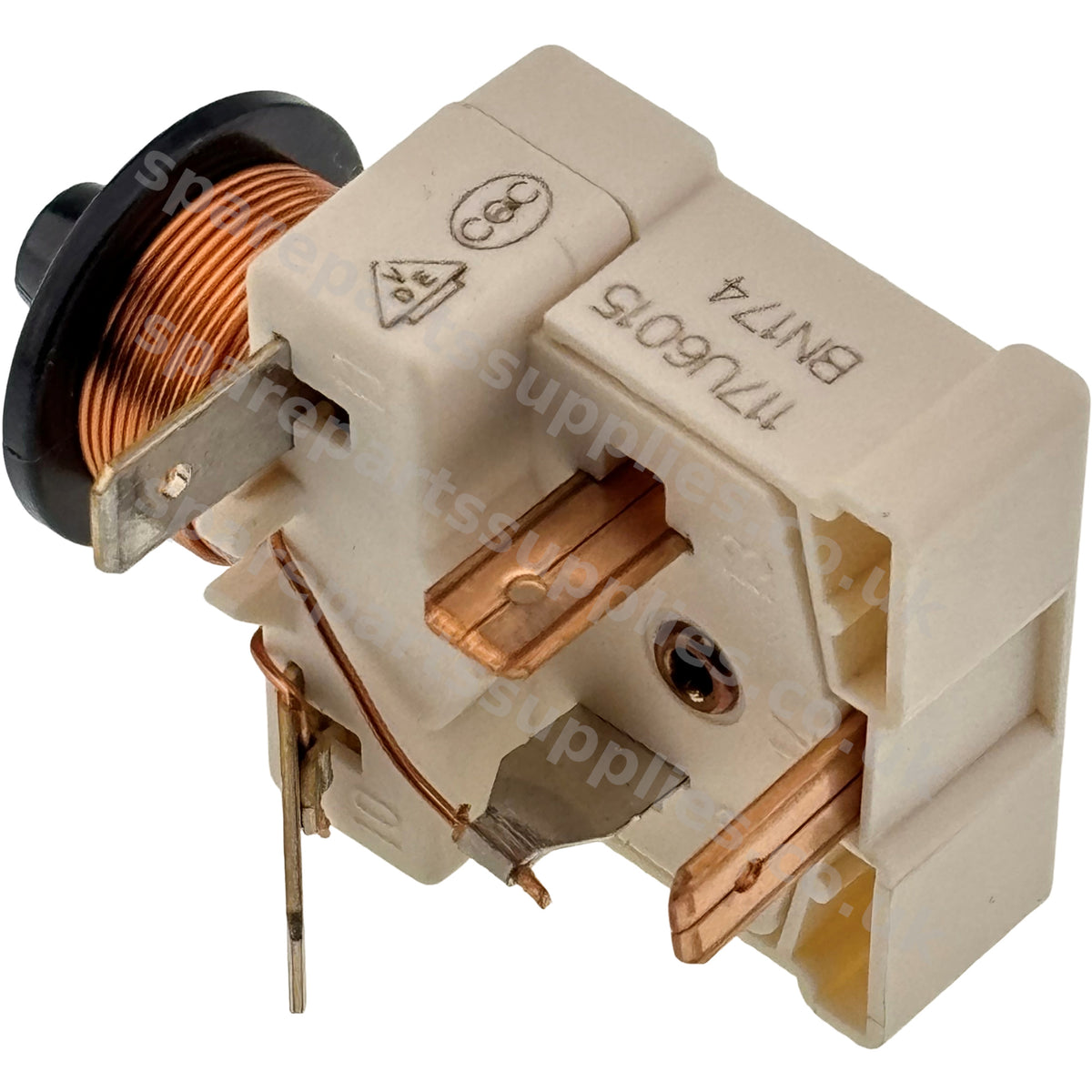 Danfoss Secop 117U6015 Compressor Start Relay HST | 4-Contact Push Fit | Fridge Freezer