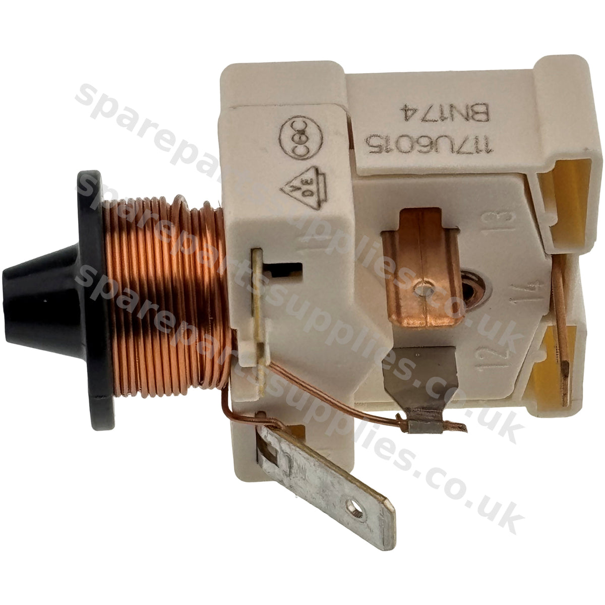 Danfoss Secop 117U6015 Compressor Start Relay HST | 4-Contact Push Fit | Fridge Freezer