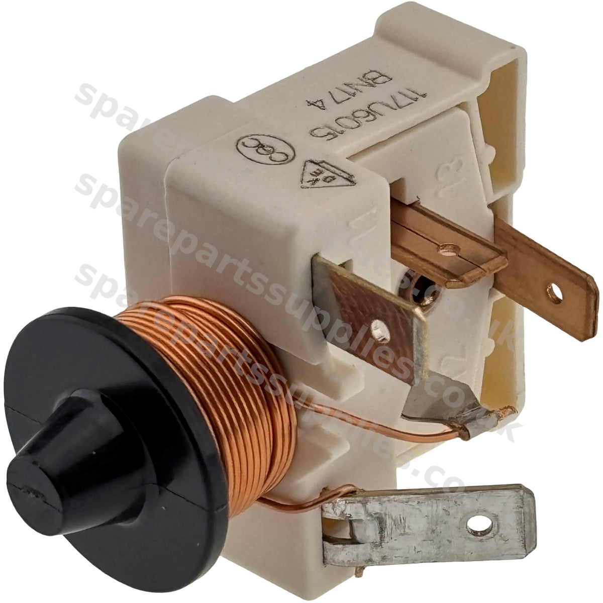 Danfoss Secop 117U6015 Compressor Start Relay HST | 4-Contact Push Fit | Fridge Freezer
