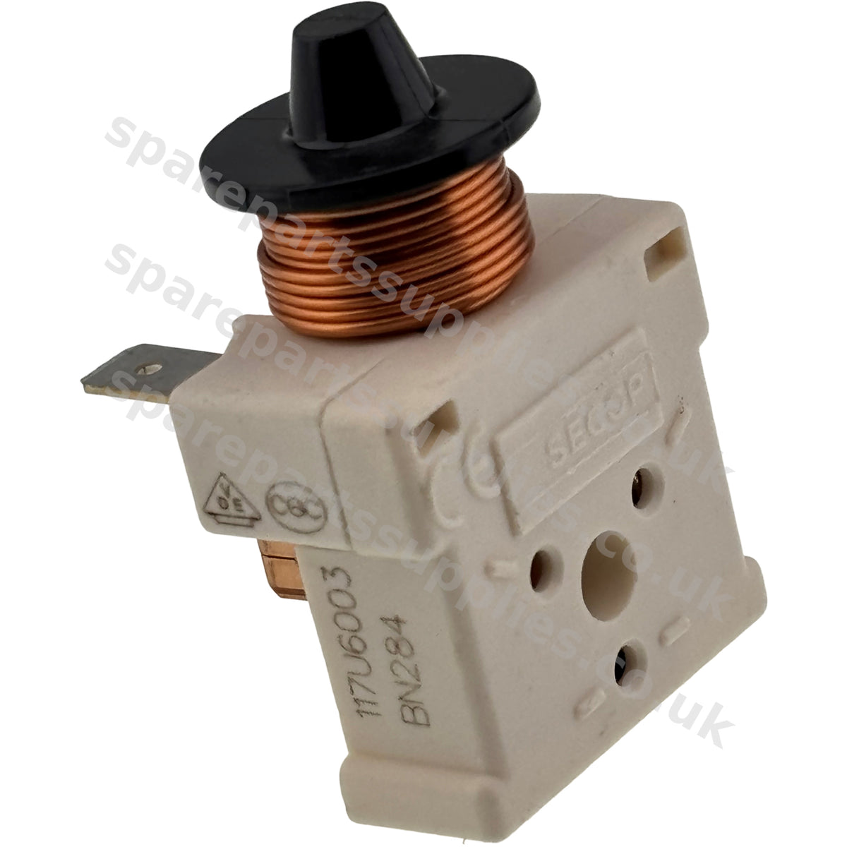 Danfoss Secop 117U6003 Compressor Start Relay HST | 4-Contact Push Fit | Fridge Freezer