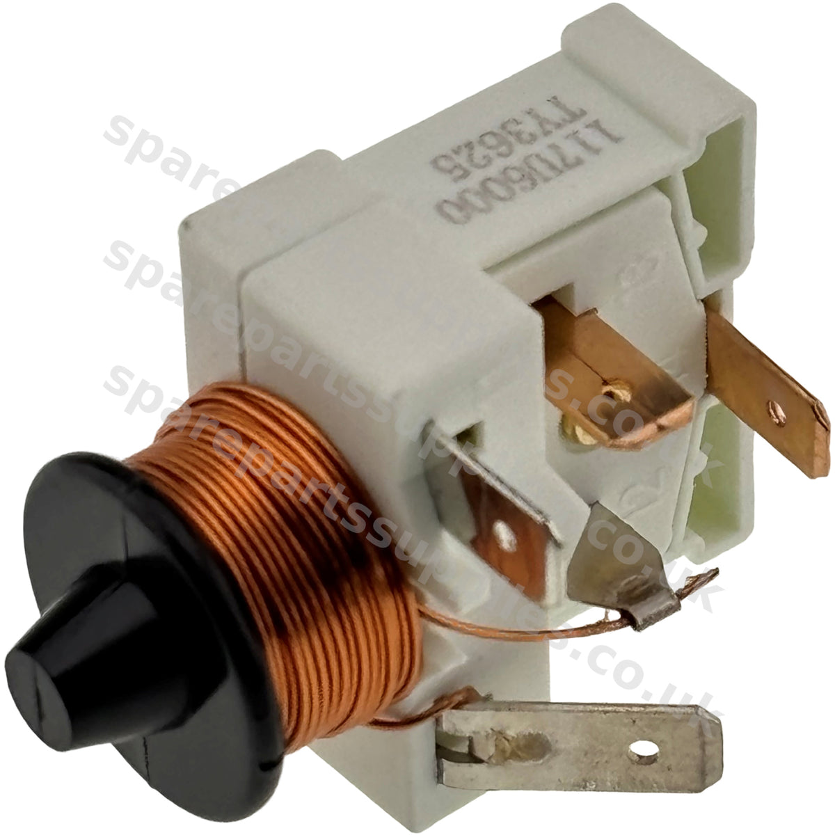Danfoss Secop 117U6000 Compressor Start Relay HST | 4-Contact Push Fit | Fridge Freezer