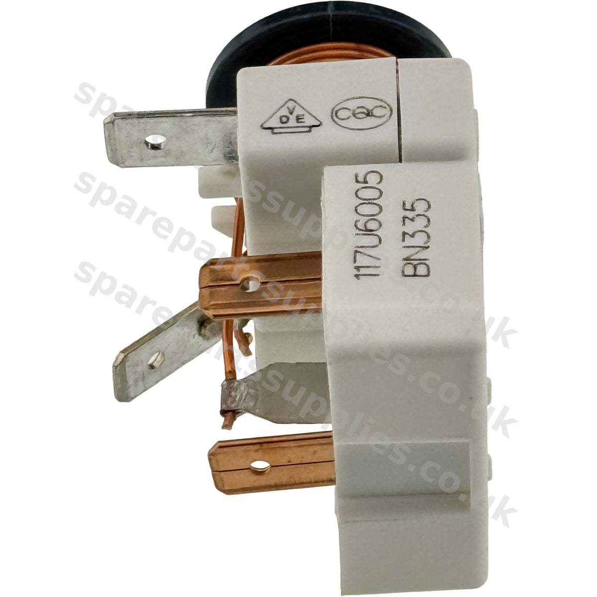 Danfoss Secop 117U6005 Compressor Start Relay HST | 4-Contact Push Fit | Fridge Freezer
