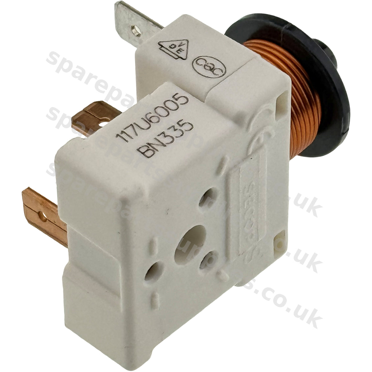 Danfoss Secop 117U6005 Compressor Start Relay HST | 4-Contact Push Fit | Fridge Freezer