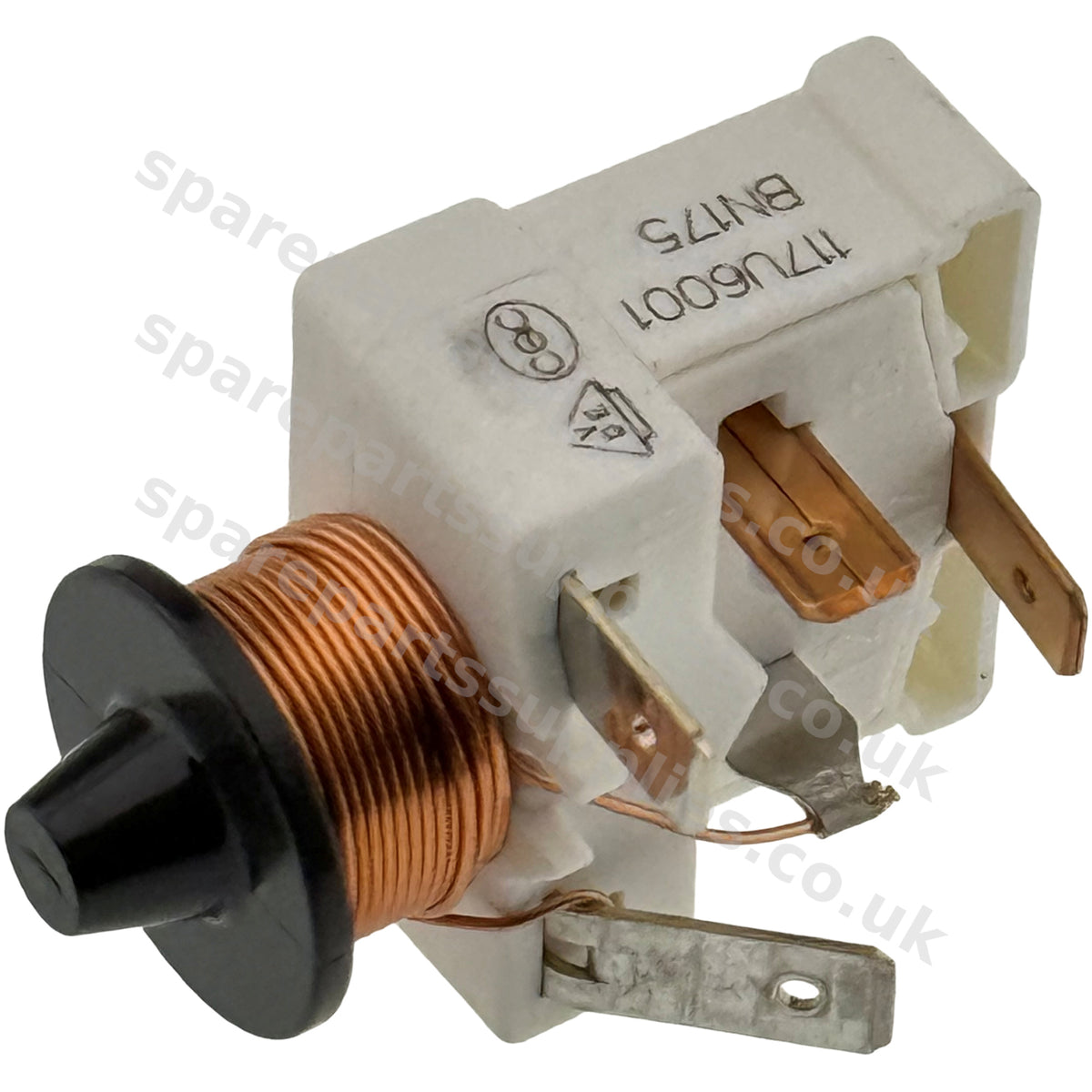 Danfoss Secop 117U6001 Compressor Start Relay HST | 4-Contact Push Fit | Fridge Freezer
