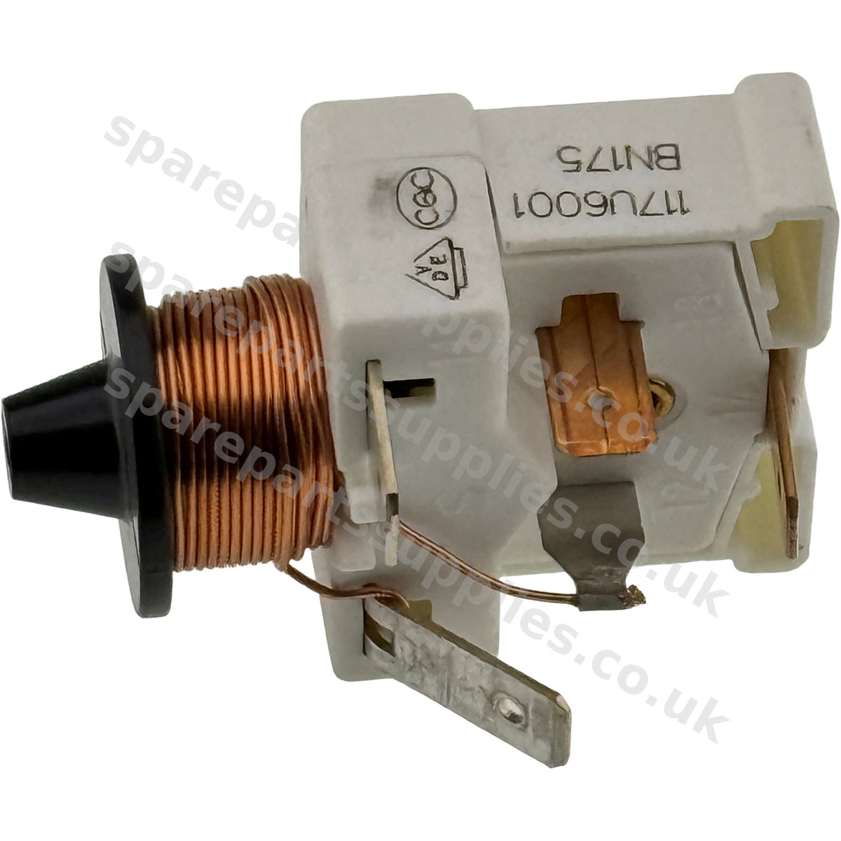 Danfoss Secop 117U6001 Compressor Start Relay HST | 4-Contact Push Fit | Fridge Freezer