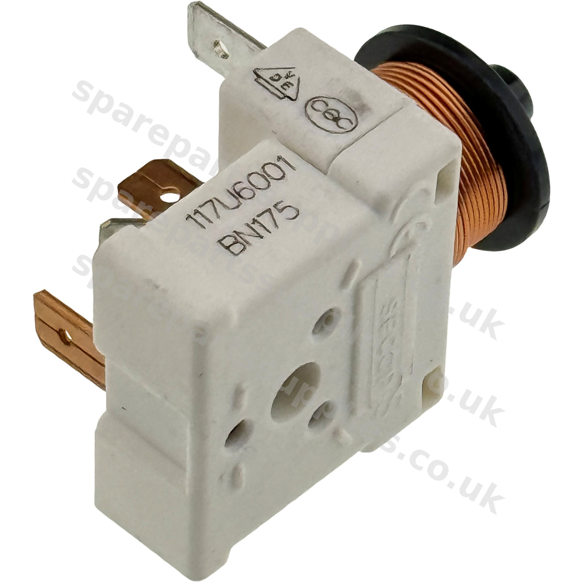 Danfoss Secop 117U6001 Compressor Start Relay HST | 4-Contact Push Fit | Fridge Freezer