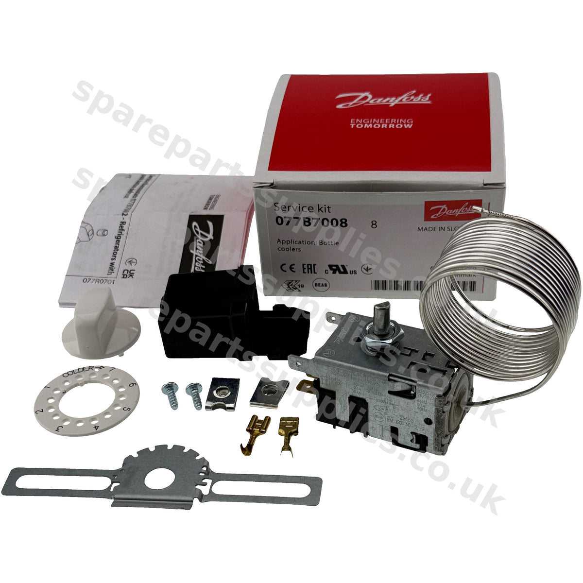 Danfoss 077B-7008 Service Thermostat Kit No.8 | Bottle Coolers, Chillers & Wine Cabinets