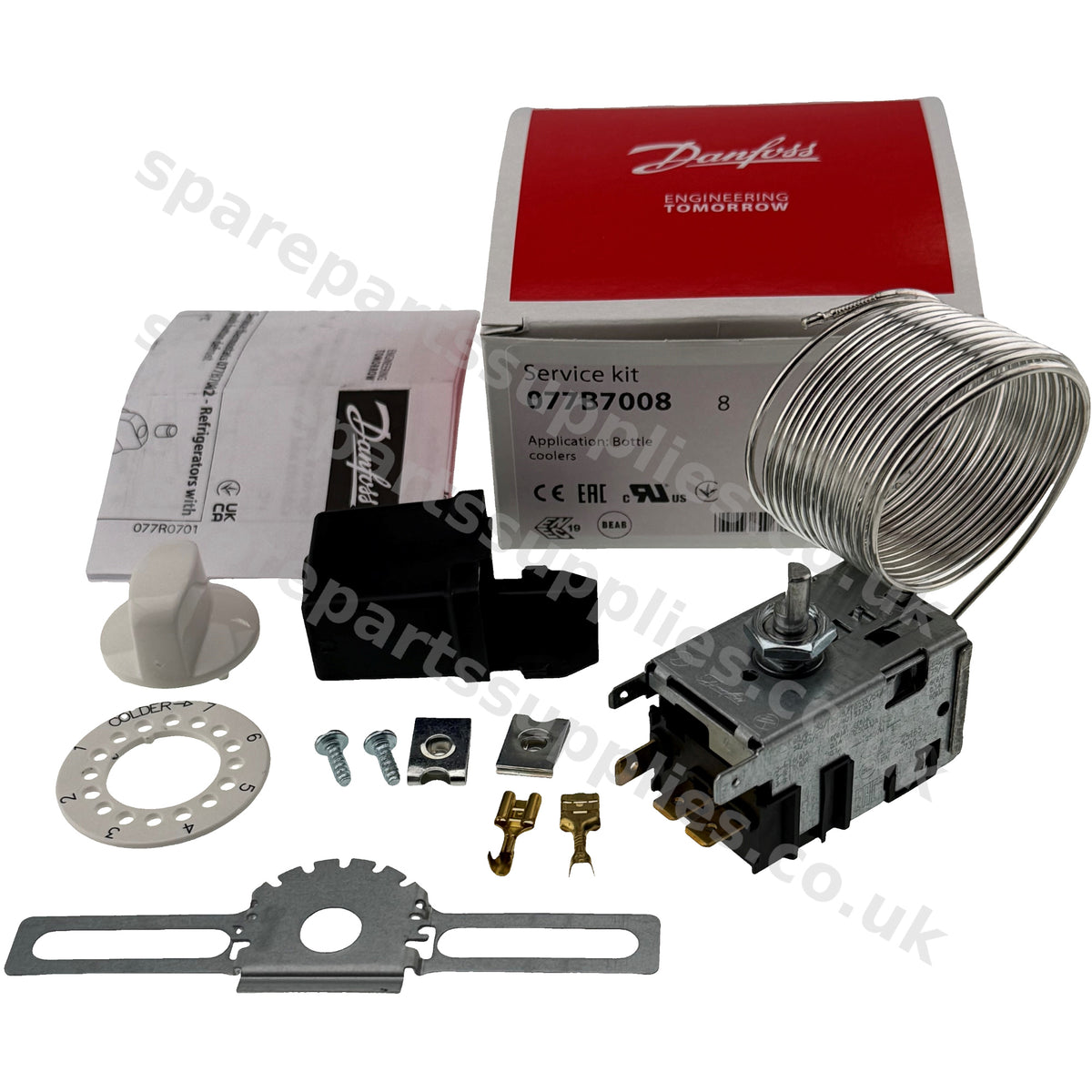 Danfoss 077B-7008 Service Thermostat Kit No.8 | Bottle Coolers, Chillers & Wine Cabinets