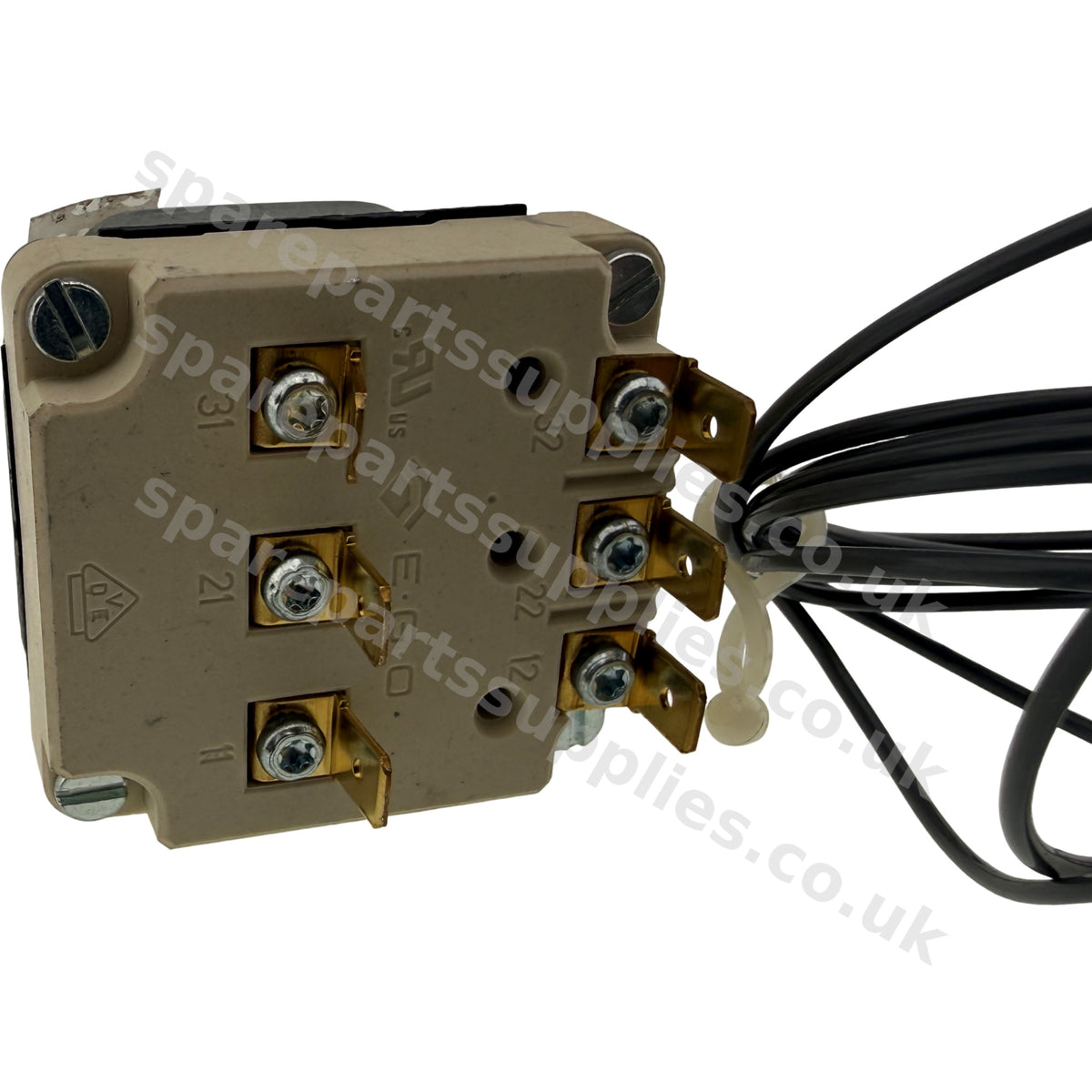 EGO 55.34035.080 Safety Thermostat 3 Phase Hi-Limit 95–180°C 3 Pole Genuine